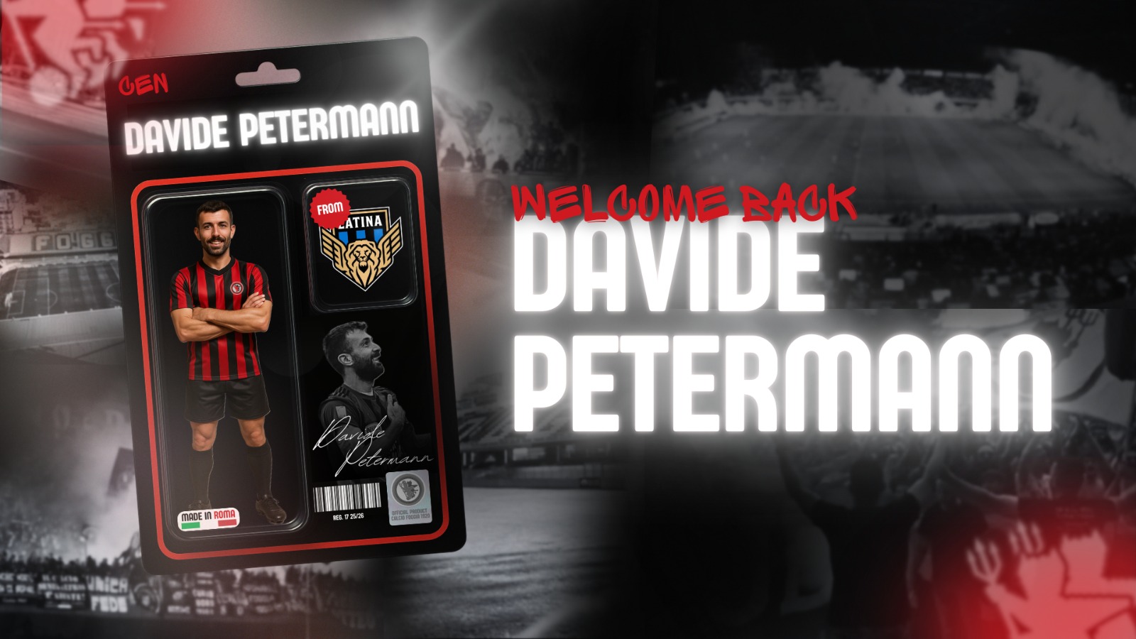 WILLKOMMEN ZURÜCK, DAVIDE PETERMANN - | Calcio Foggia 1920