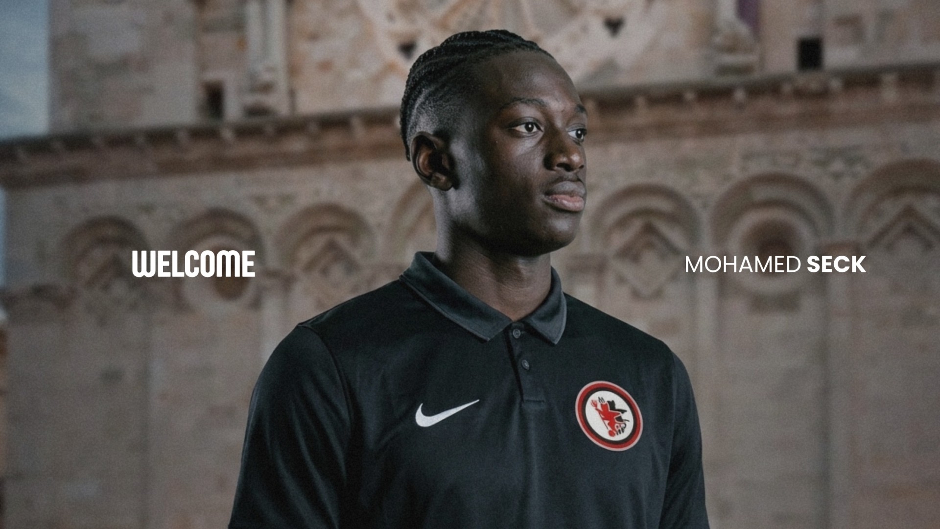 SECK ARRIVES FROM ROME